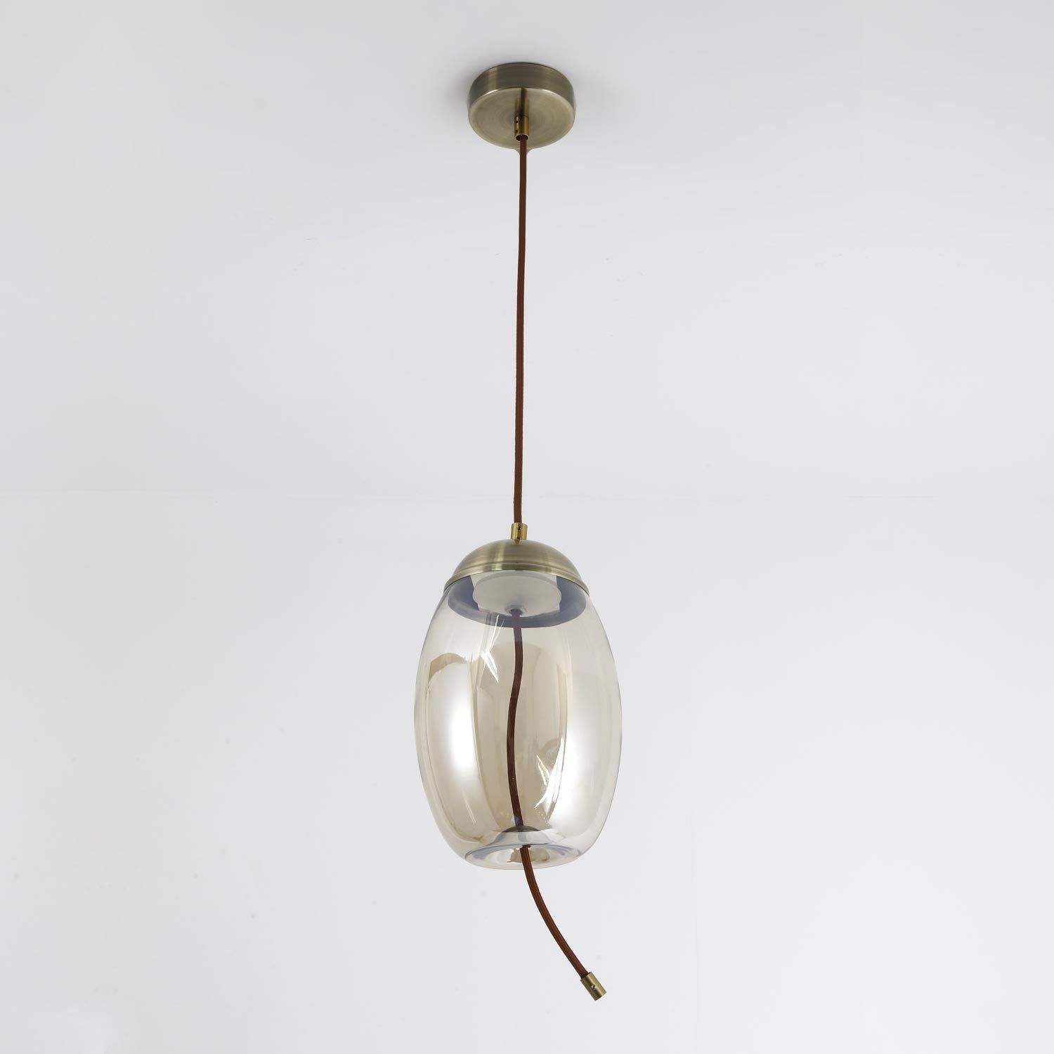 Suspension Odalia Verre Transparent fumé