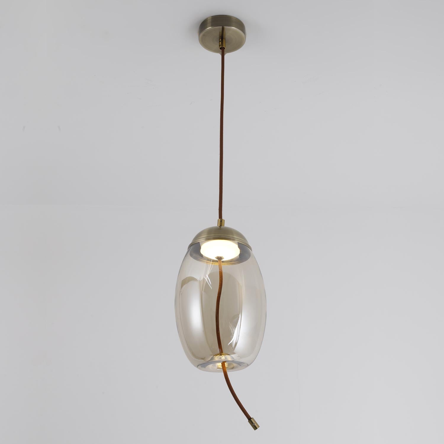 Suspension Odalia Verre Transparent fumé