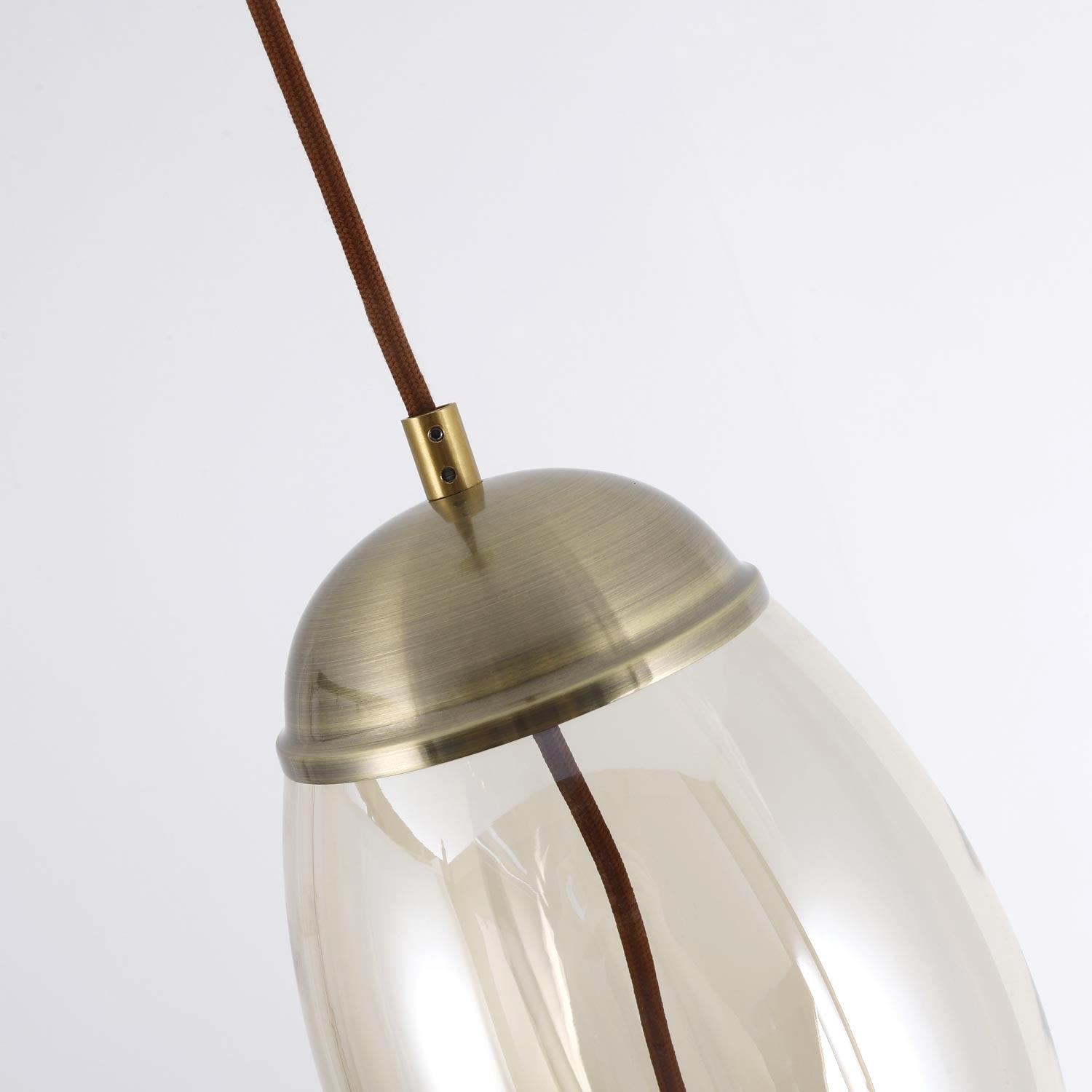 Suspension Odalia Verre Transparent fumé