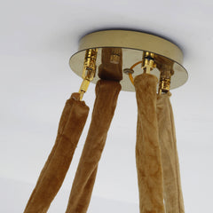Suspension ronde Matador XL Métal Or