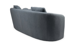 Canapé 3 places Celin en tissu bouclette gris