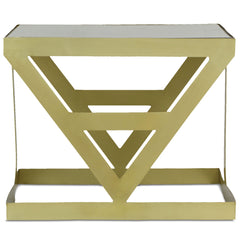 Ensemble de 3 tables d'appoint en verre fumé et métal or