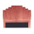 Tête de lit Avera velours rose 140 cm