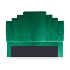Tête de lit Avera velours vert 140 cm