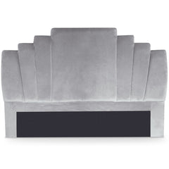 Tête de lit Avera velours 180 cm argent