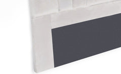 Tête de lit Avera velours 180 cm argent