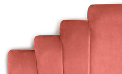 Tête de lit Avera velours rose 180 cm