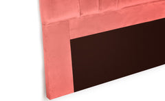 Tête de lit Avera velours rose 180 cm
