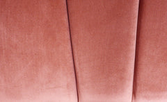 Tête de lit Avera velours rose 180 cm