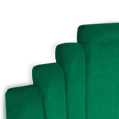 Tête de lit Avera velours vert 180 cm