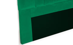 Tête de lit Avera velours vert 180 cm