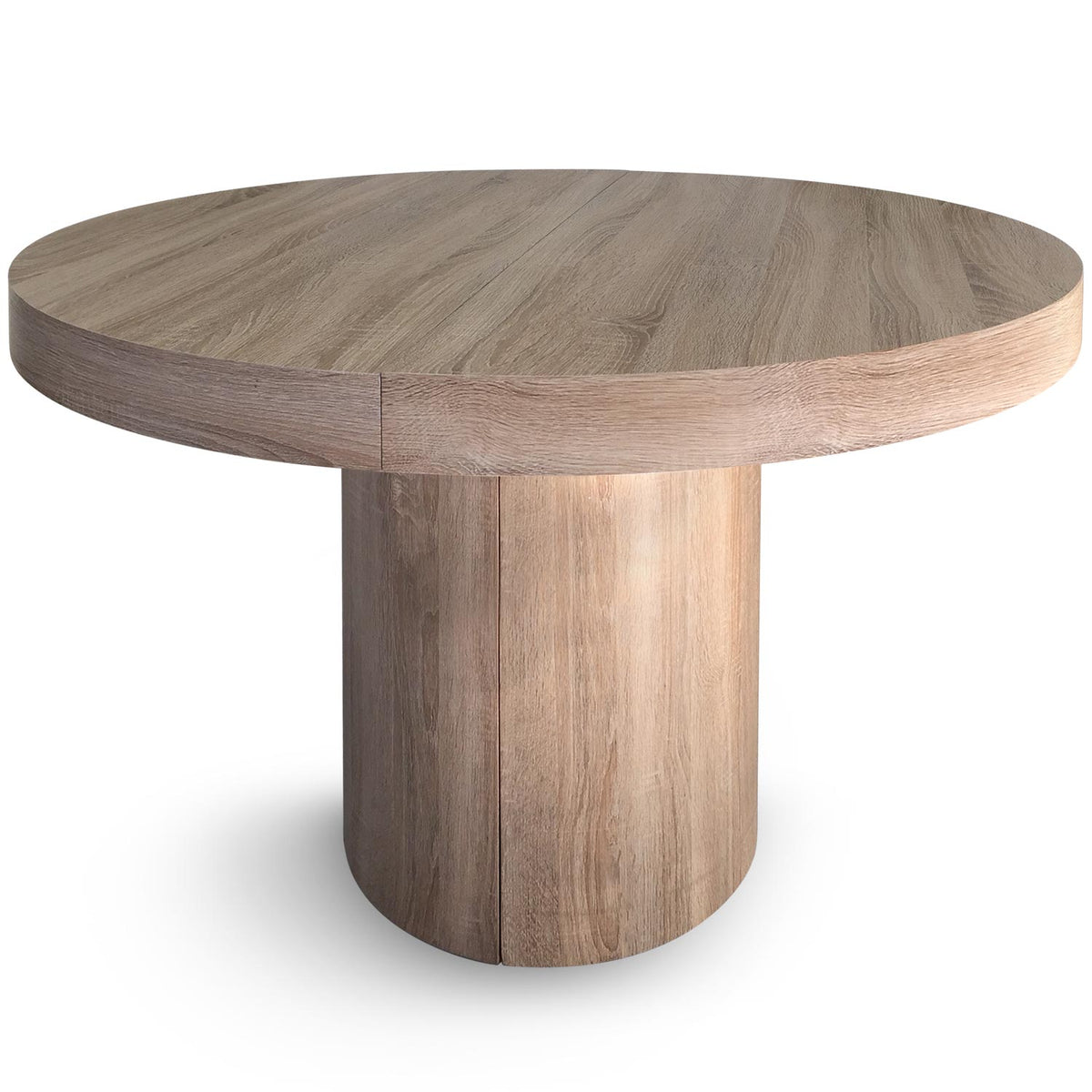 Table extensible Alender ronde chêne clair