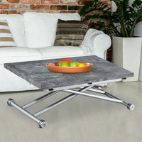 Table basse Adas à plateau relevable effet béton