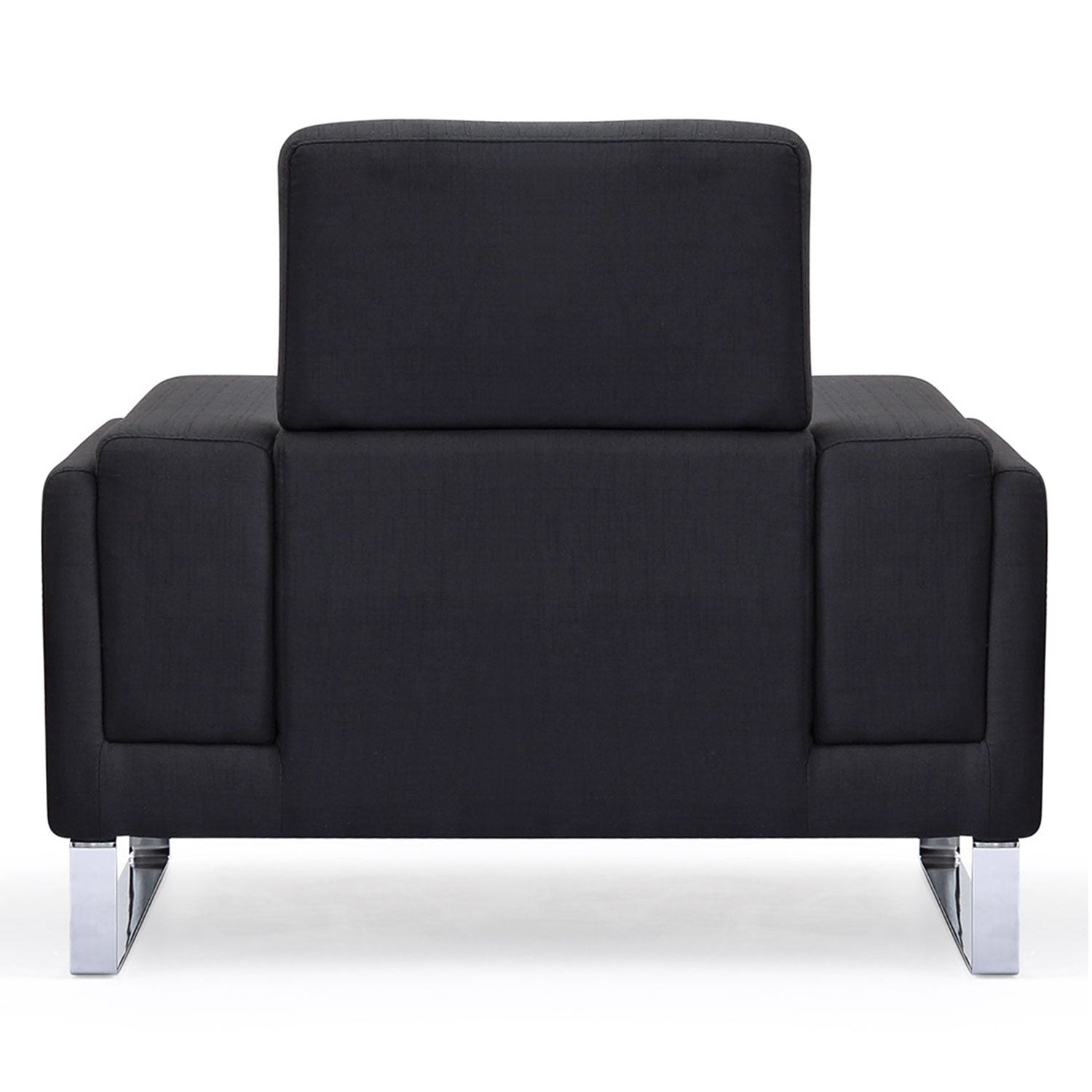 Fauteuil Barth tissu Noir de dos