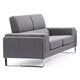 Canapé 2 places en tissu gris clair