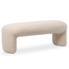 Banquette tendance Armania L110cm Tissu bouclette Beige
