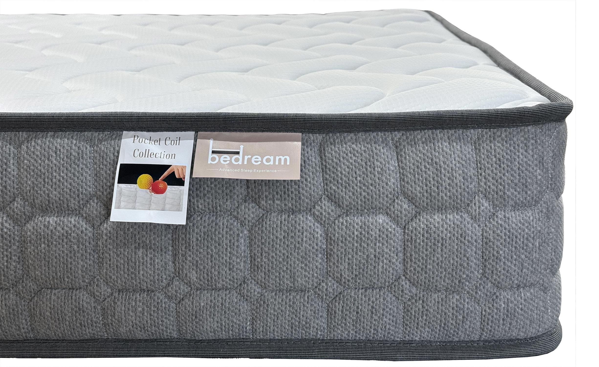 Pack Lit-coffre Songe + Matelas Bedream 160x200cm Tissu Beige