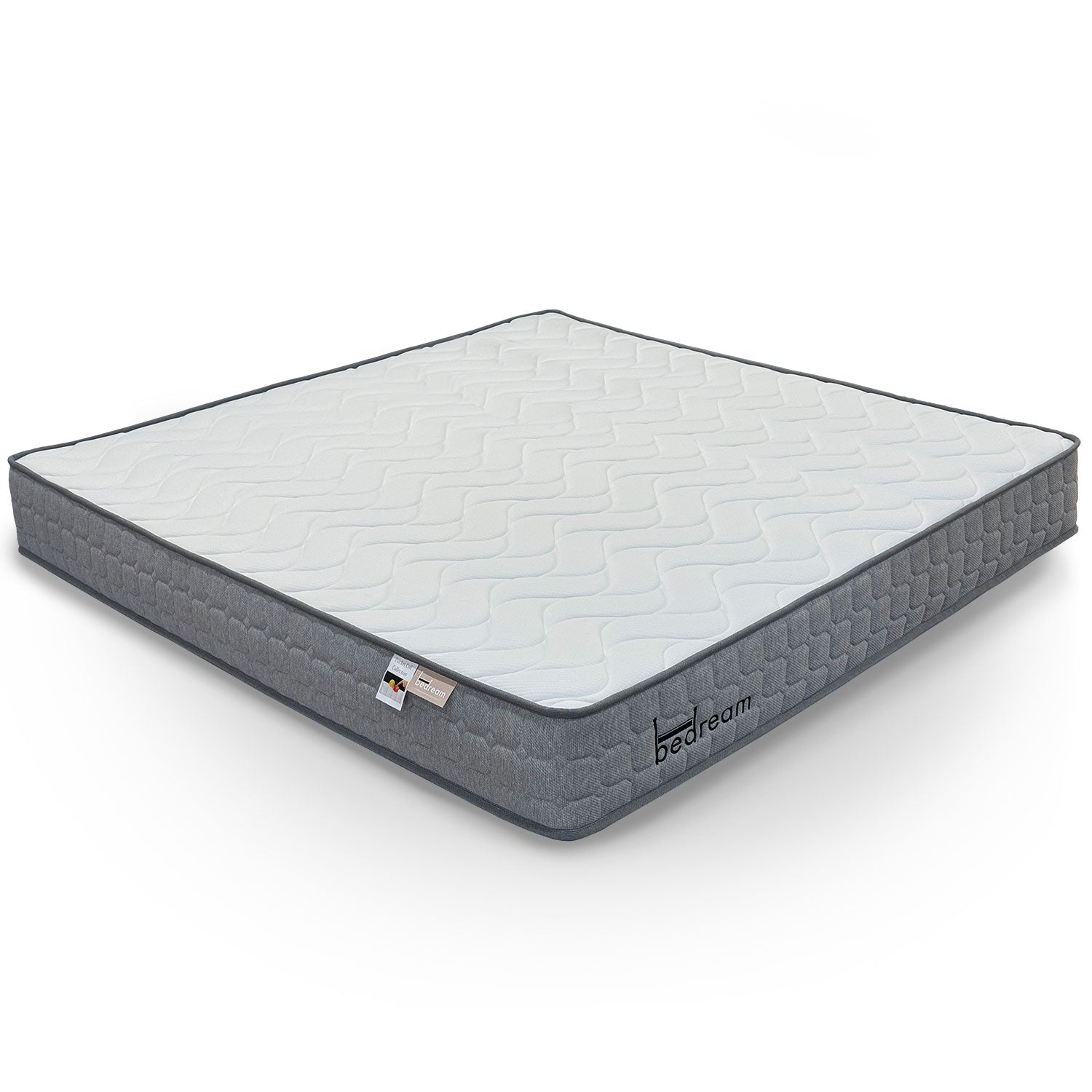 Pack Lit-coffre Songe + Matelas Bedream 180x200cm Tissu bouclette Beige