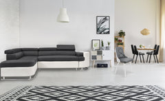 Lot de 2 chaises Aimles scandinaves blanc et gris
