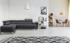 Lot de 2 fauteuils Aimles scandinaves bois noisette et noir