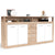 Buffet 4 portes et 4 tiroirs en bois sonoma et blanc 190cm