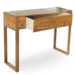 Bureau Polomia 1 tiroir Bois et Or