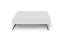 Table basse relevable Appo blanc laqué