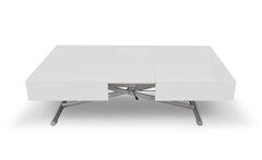 Table basse relevable Appo blanc laqué