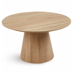 Ensemble de 2 tables basses rondes Callie Chêne clair