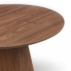 Ensemble de tables basses Ciria rondes bois foncé