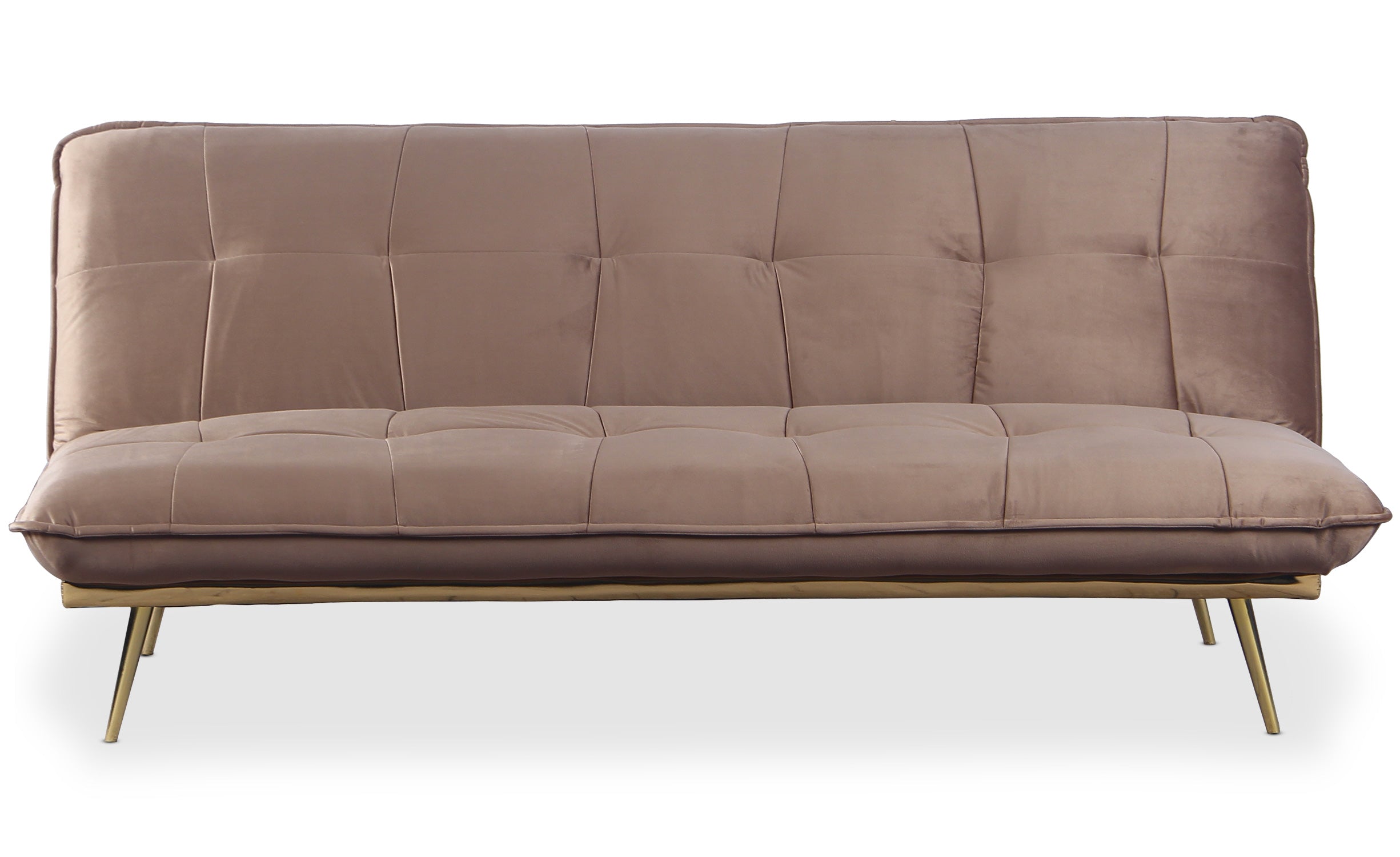 Canapé convertible clic-clac Fabrice Velours Taupe