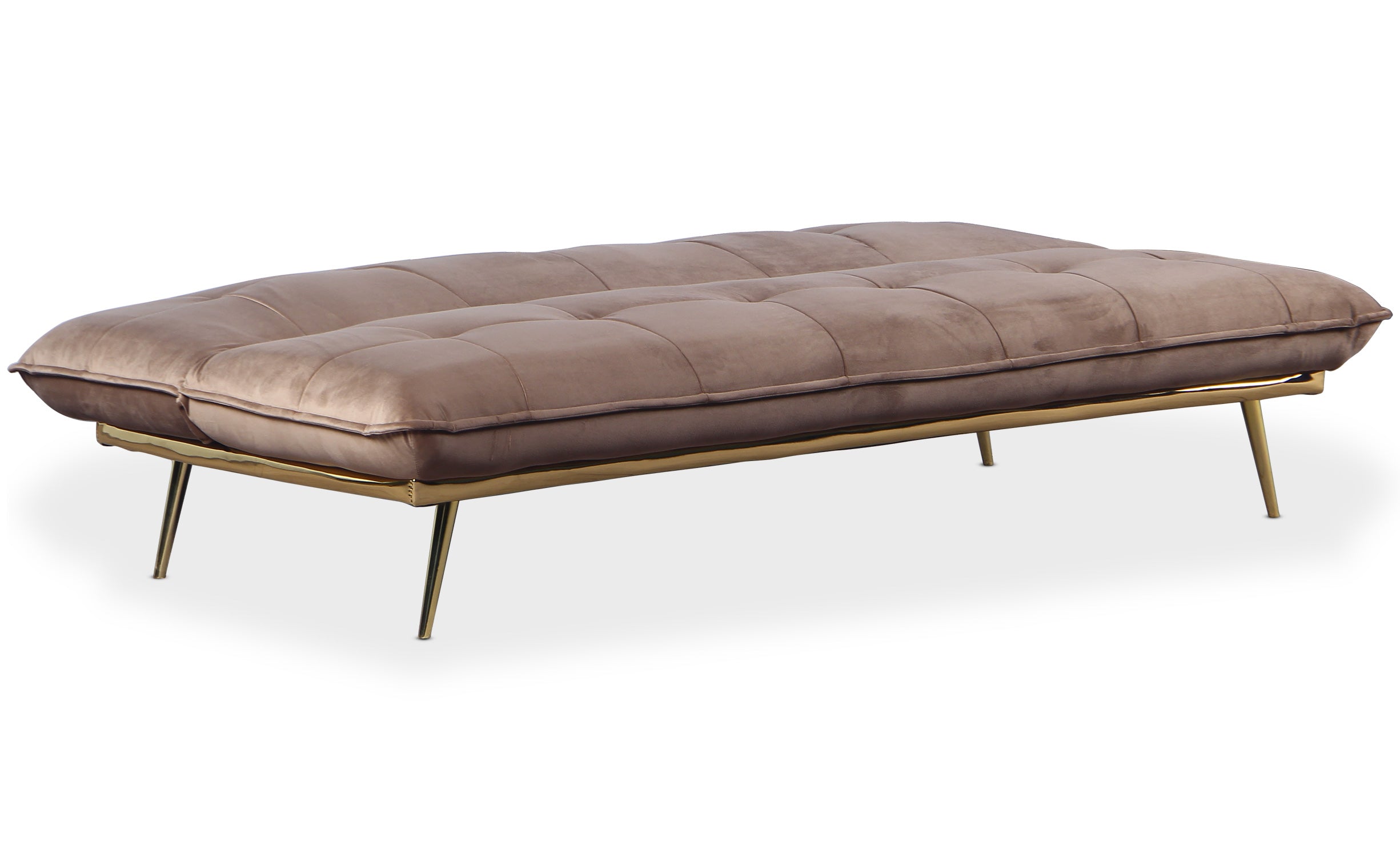 Canapé convertible clic-clac Fabrice Velours Taupe