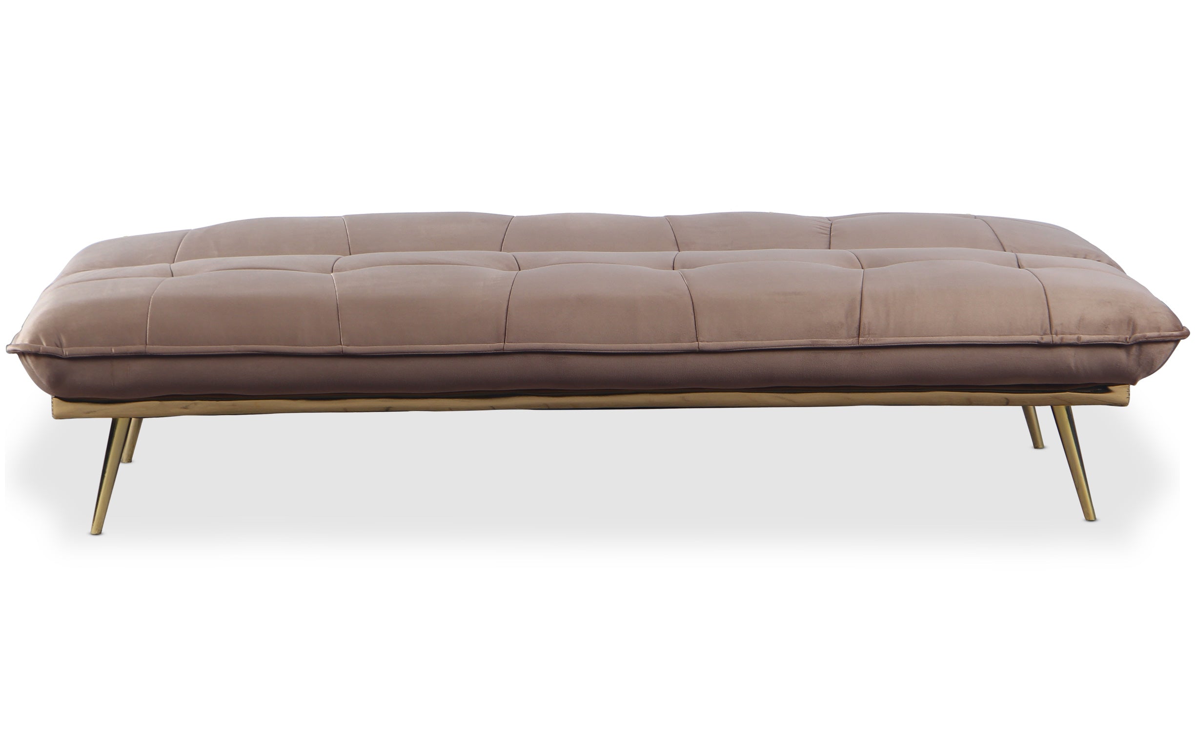 Canapé convertible clic-clac Fabrice Velours Taupe