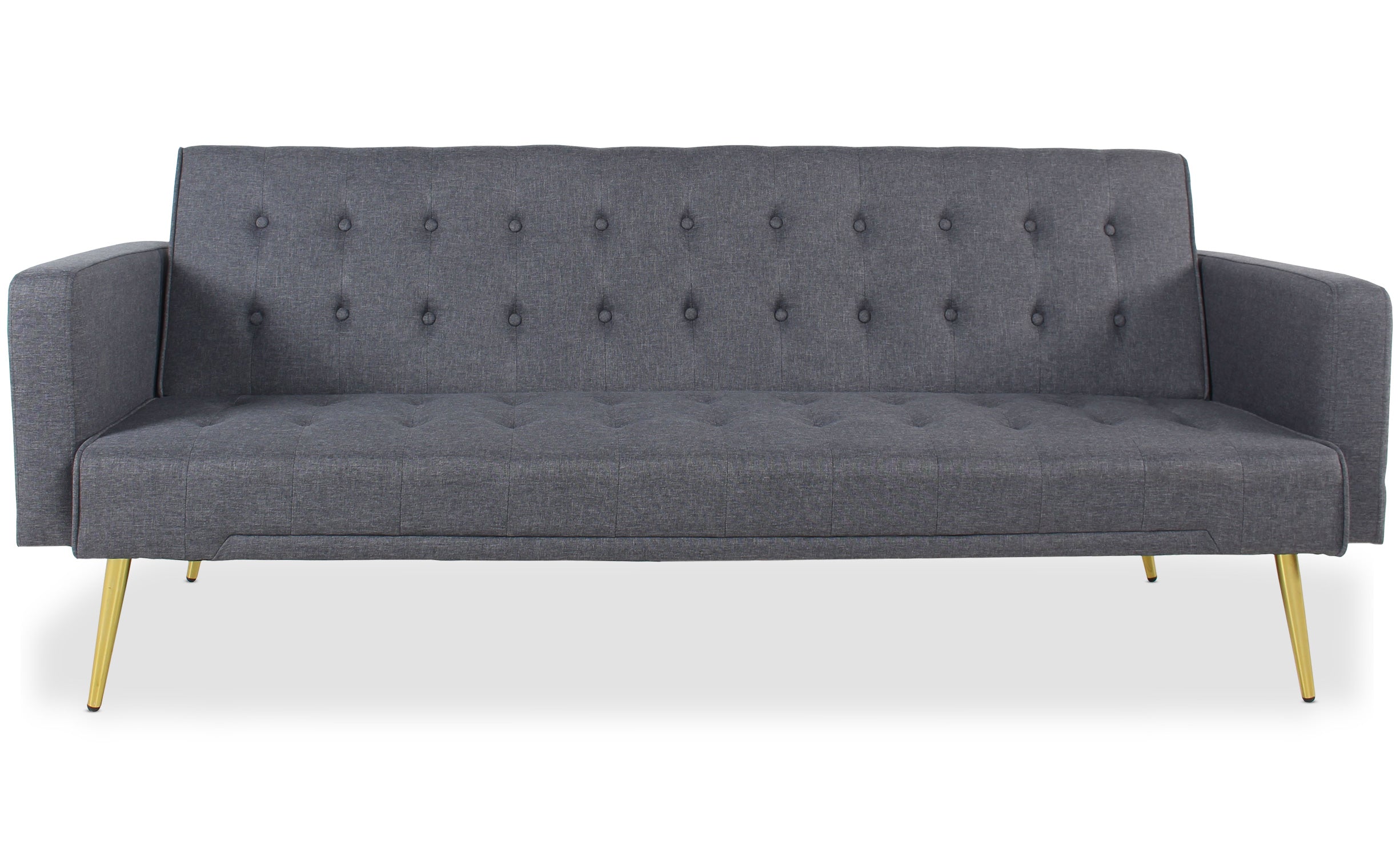 Canapé convertible clic-clac Justy Tissu Gris foncé