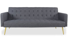 Canapé convertible clic-clac Justy Tissu Gris foncé