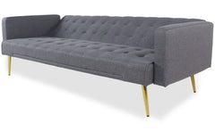 Canapé convertible clic-clac Justy Tissu Gris foncé