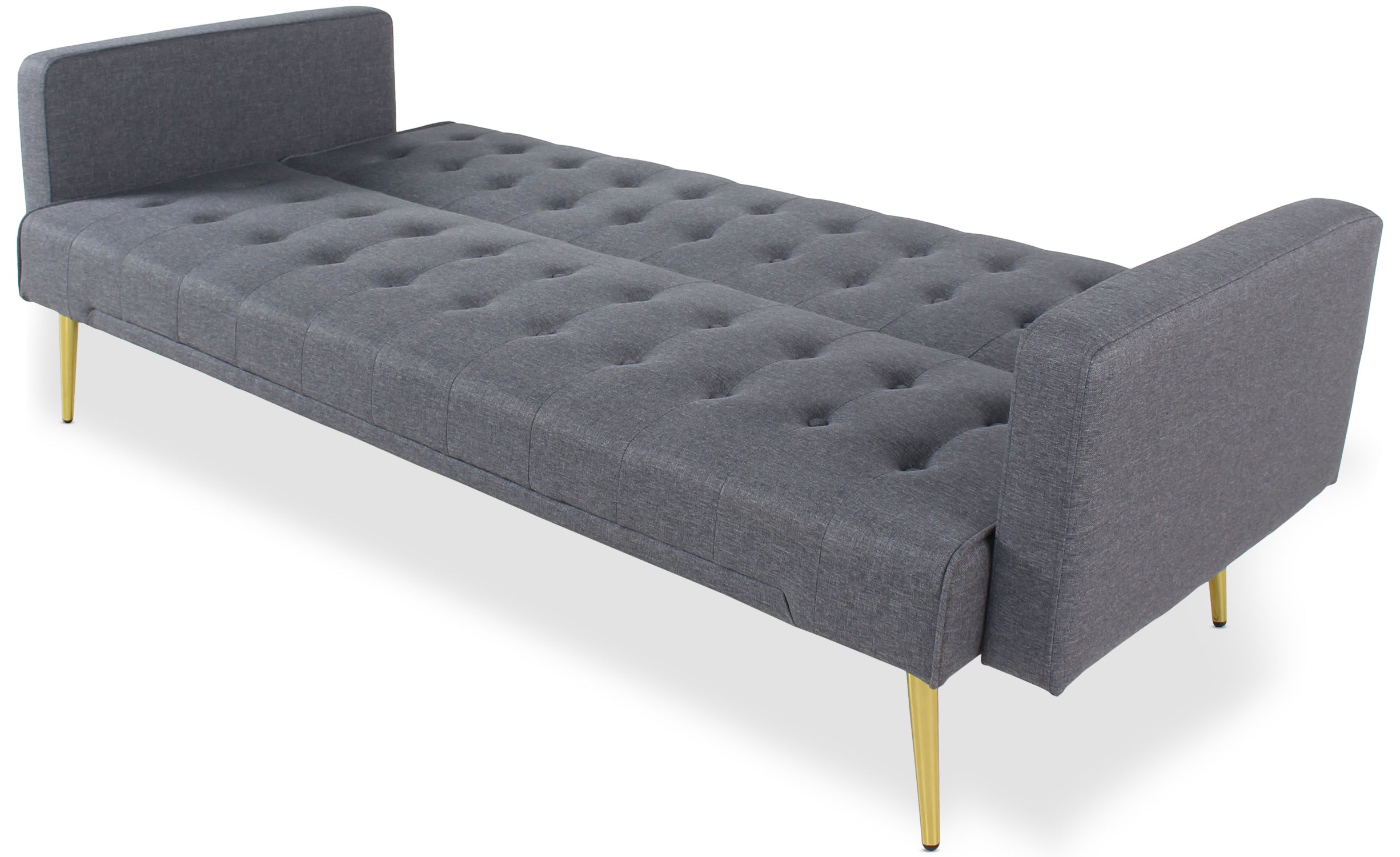 Canapé convertible clic-clac Justy Tissu Gris foncé