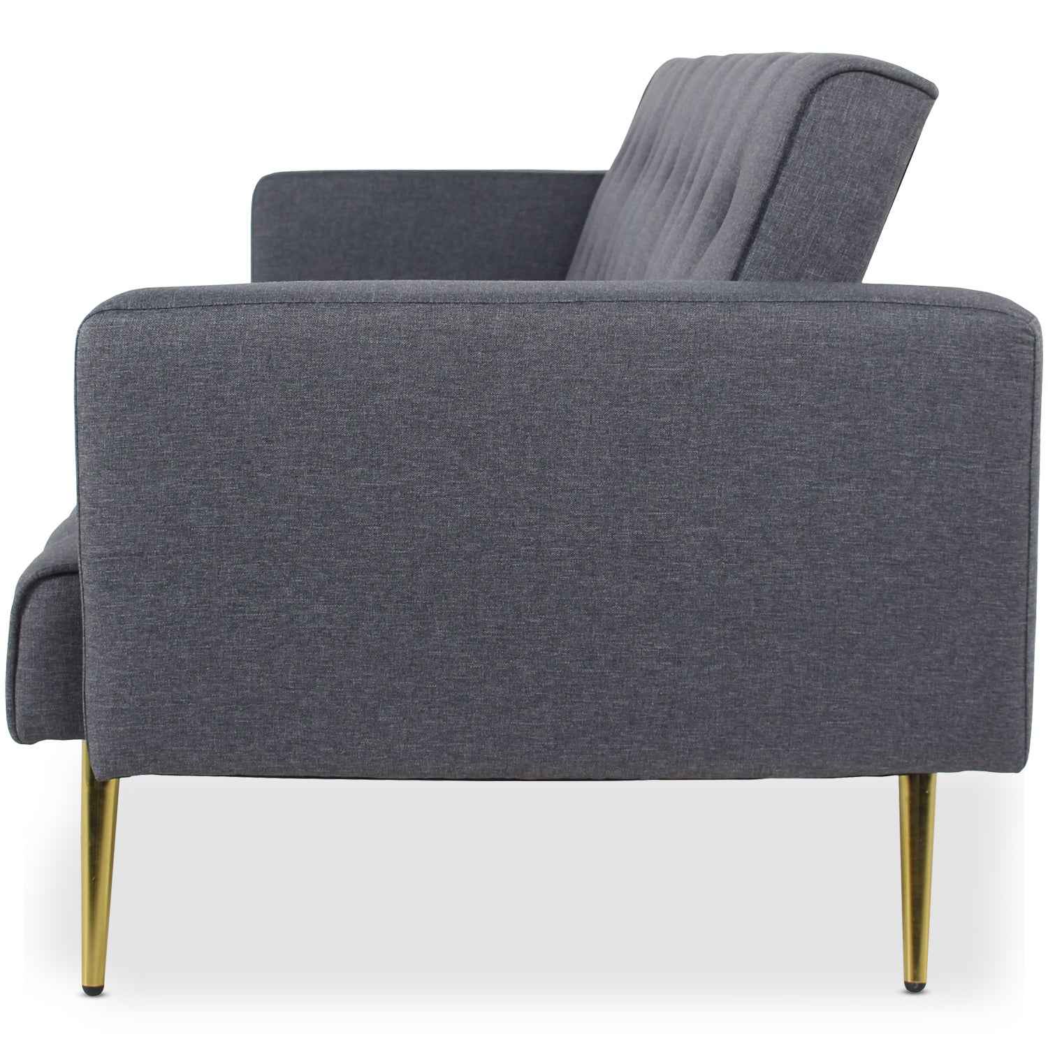 Canapé convertible clic-clac Justy Tissu Gris foncé