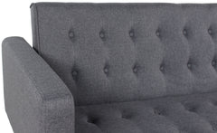 Canapé convertible clic-clac Justy Tissu Gris foncé