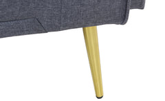 Canapé convertible clic-clac Justy Tissu Gris foncé