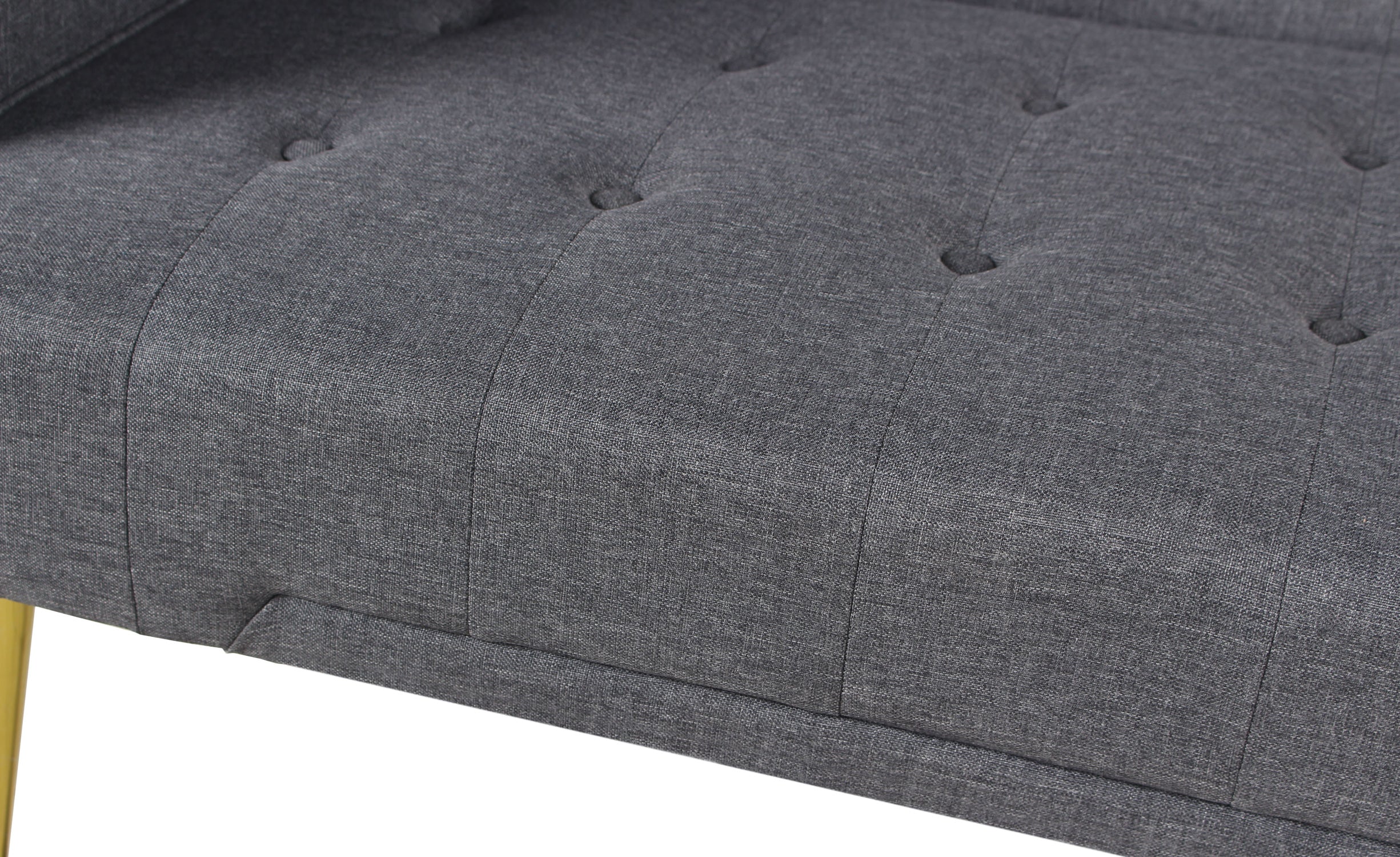 Canapé convertible clic-clac Justy Tissu Gris foncé