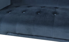 Canapé convertible clic-clac Justy Velours Bleu