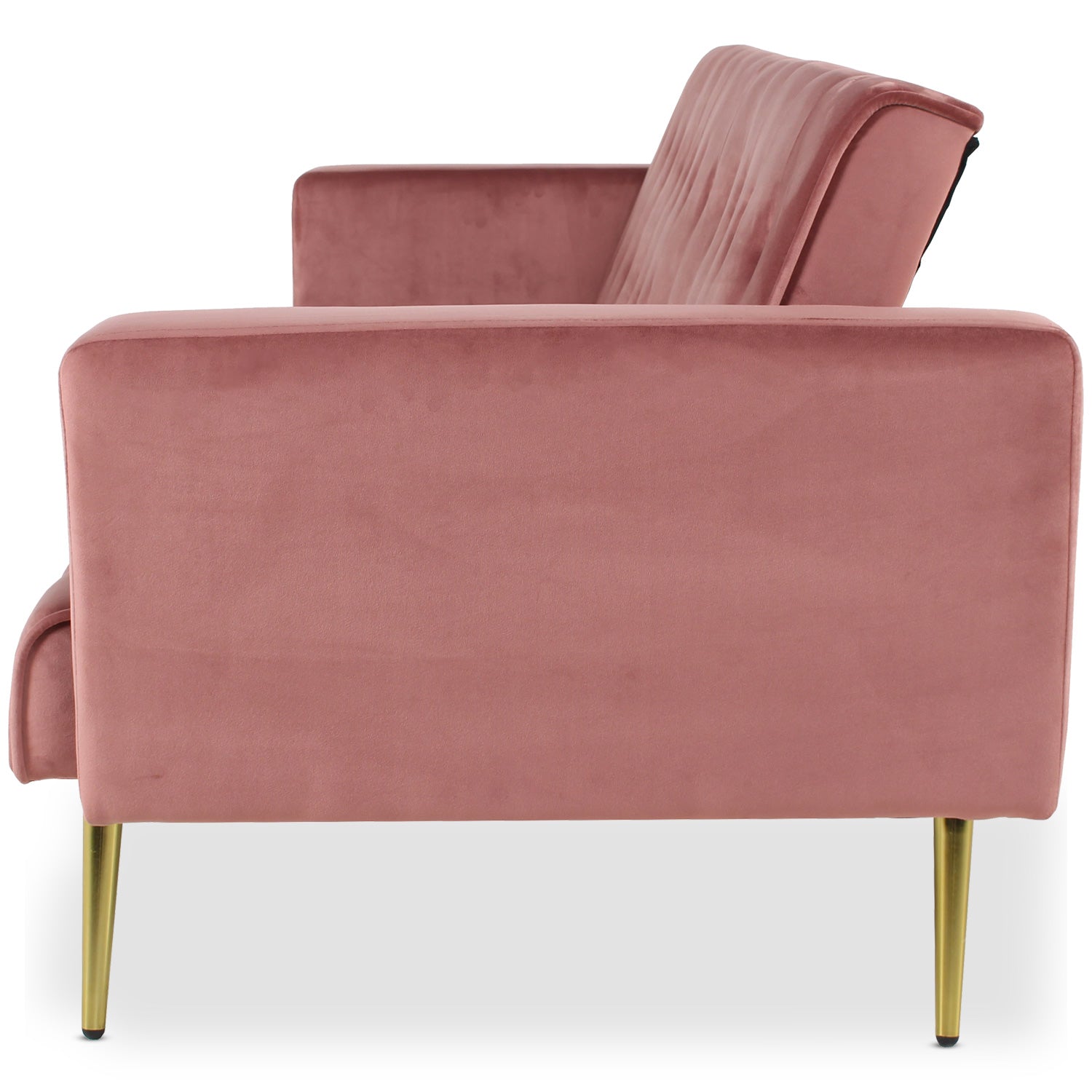 Canapé convertible clic-clac Justy Velours Rose