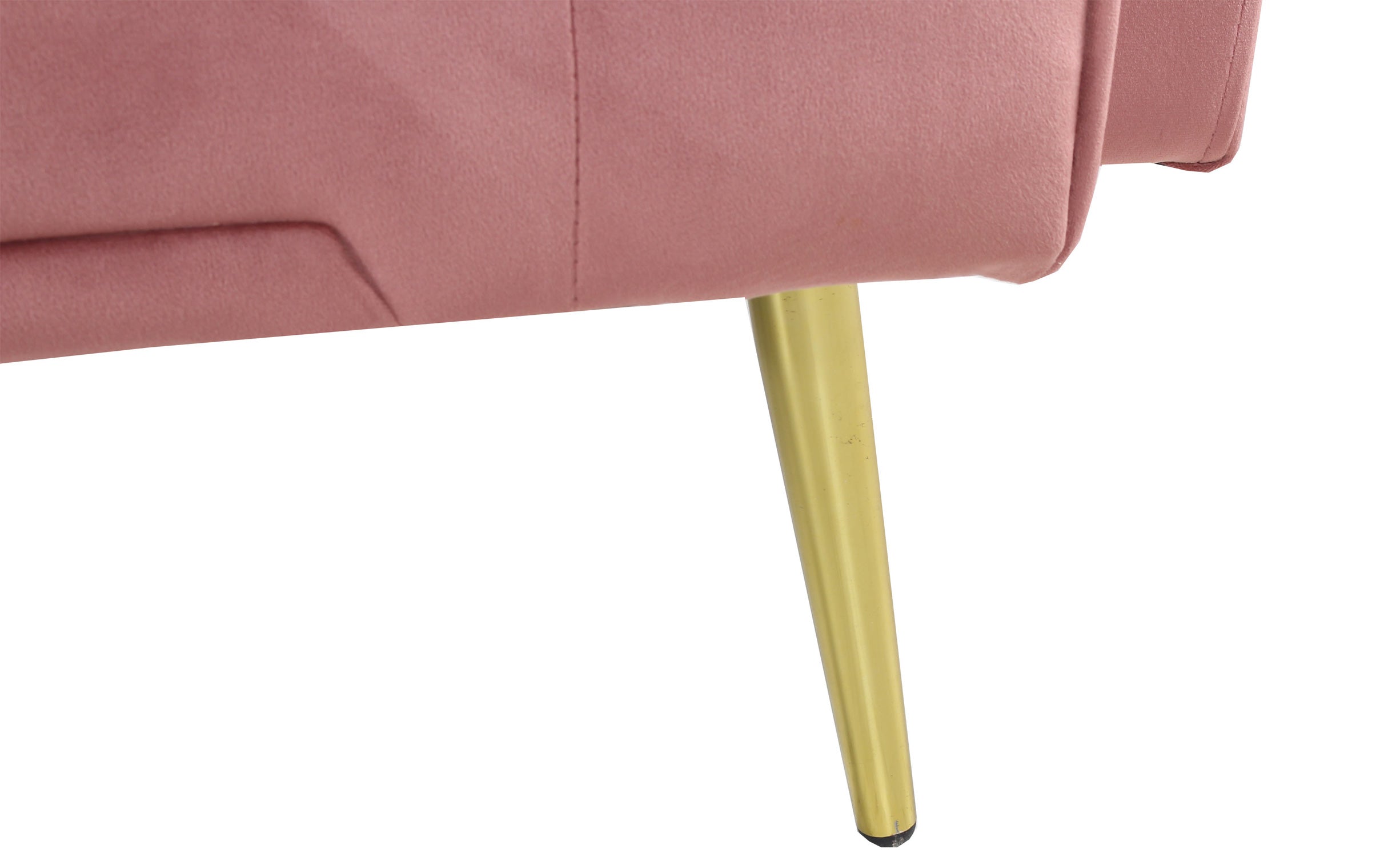 Canapé convertible clic-clac Justy Velours Rose