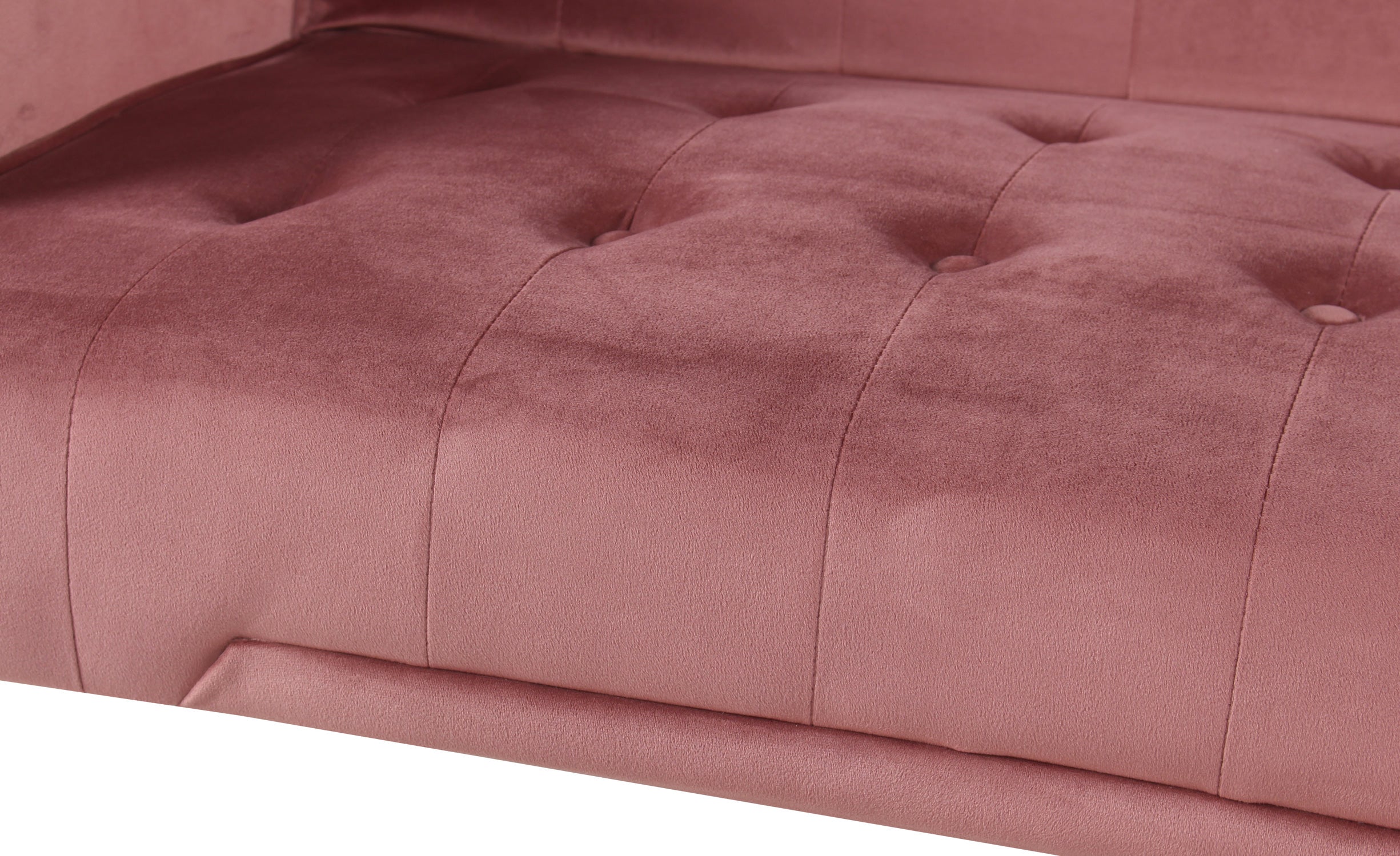 Canapé convertible clic-clac Justy Velours Rose