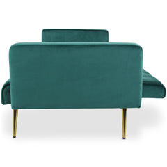 Canapé convertible clic-clac Justy Velours Vert