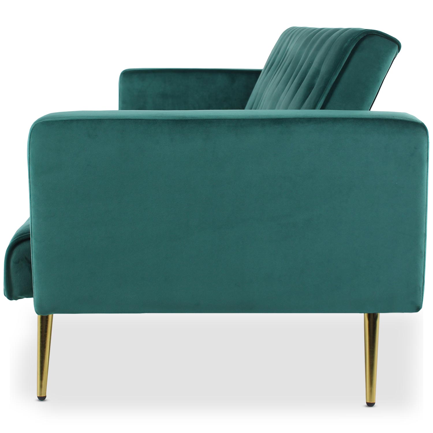 Canapé convertible clic-clac Justy Velours Vert
