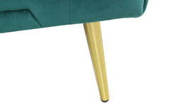 Canapé convertible clic-clac Justy Velours Vert