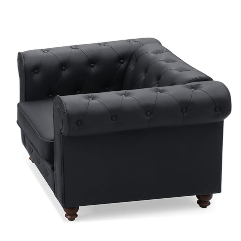 Sillón Abir en polipiel negra