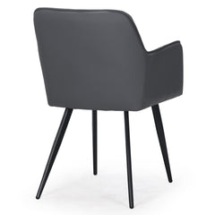 Lot de 2 tabourets Amso simili gris